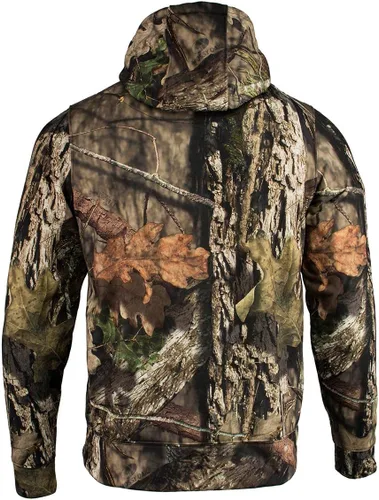 Vista 7 de Nexgen Heat Mens Zipper Mossy Oak Camo Hoodie WFront & Back Heating, Includes Portable Battery Pack