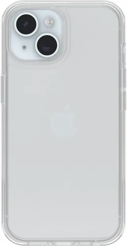 Vista 6 de OtterBox Funda de la serie Symmetry para iPhone 15, iPhone 14 y iPhone 13, color negro, ultra suave, compatible con carga inalámbrica, bordes