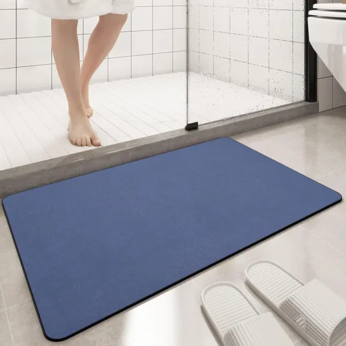 Vista 16 de Tierra de Diatomeas Tapete de Baño Alfombras de Baño Súper Absorbente Secado Rápido Antideslizante Tapete de Baño Delgado Tapetes de Piso de Baño