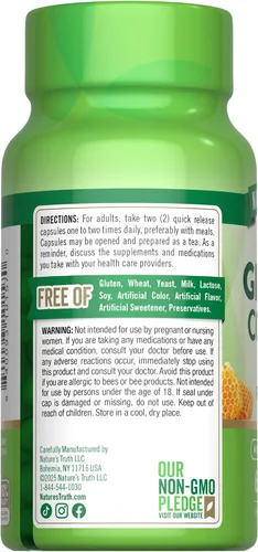 Vista 7 de Super Ginseng Complex 60 cápsulas con jalea real de extracto de ginseng sin OMG, suplemento sin gluten por Nature's Truth