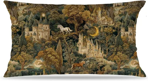 Vista 15 de Fundas de Almohada Gótica de Polilla y Mariposa 18x18, Fundas de Almohada Celestial de Luna de Academia Oscura para Sofá, Decoración Gótica