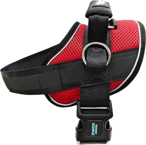 Vista 11 de Joyride Harness Chaleco de malla de verano – Arnés para perro 2.0 sin tirones – Chaleco ajustable y transpirable – Etiqueta de nombre personalizada