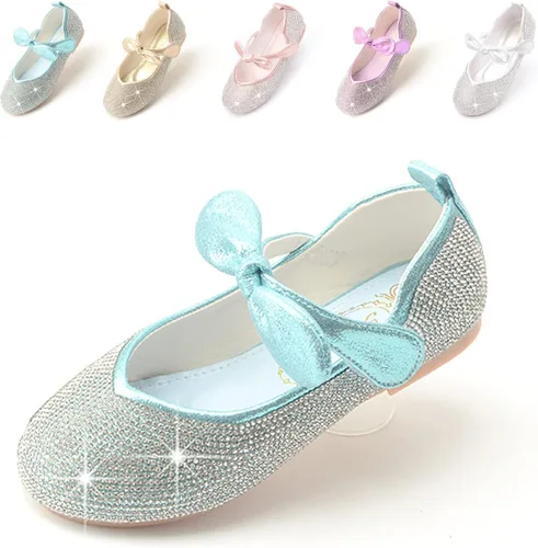 Vista 7 de Cadidi Dinos - Zapatos de vestir para niña, brillantes, princesa para fiesta