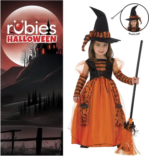 Vista 4 de Rubie's Disfraz de bruja infantil, brillante, talla S