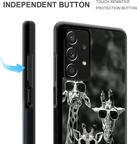 Vista 4 de CARLOCA Funda compatible con Samsung Galaxy A32 5G, diseño gráfico de moda, a prueba de golpes, protección contra caídas y antiarañazos