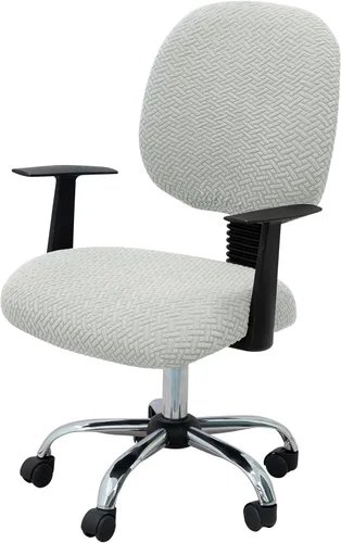 Vista 19 de MIFXIN - Fundas elásticas para silla de oficina de Jacquard, 2 piezas para sillas de escritorio o de la computadora, protector universal