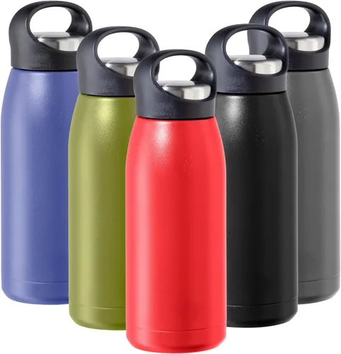 Vista 9 de OGGI Freestyle - Botella de agua aislada de acero inoxidable, doble pared aislada al vacío, termo de viaje, 23 onzas (23.0 fl oz), color negro