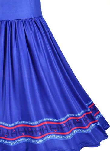 Vista 6 de Kaisebile Princess Costume Dress for Girls Birthday Halloween Party Dress Up with Accessories
