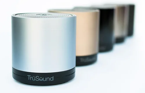 Vista 4 de TruSound - Altavoz Bluetooth inalámbrico portátil, mini altavoz Bluetooth con micrófono, altavoz de subwoofer fuerte, altavoz portátil
