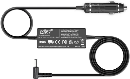 Vista 9 de HKY Cargador de coche portátil 150 W 120 W DC adaptador de corriente para ASUS Zenbook Flip 15 Q528EH Q538EI UX534F Q537F Q547F Q536F Q506 Q546F