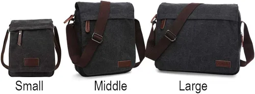 Vista 8 de Sechunk Bolso bandolera de lona vintage pequeño Bb_284