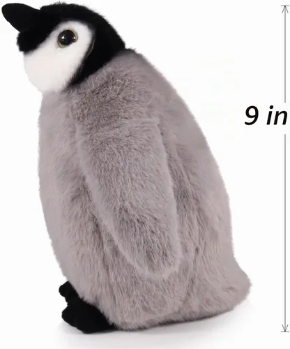 Vista 2 de Ice King Bear Peluche de pingüino emperador bebé, 9 pulgadas