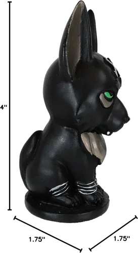 Vista 8 de Ebros Norsies Edición Coleccionista Fenrir - Figura pequeña de lobo gigante hijo de Loki de 4 pulgadas de alto, mitología vikinga nórdica, estatua