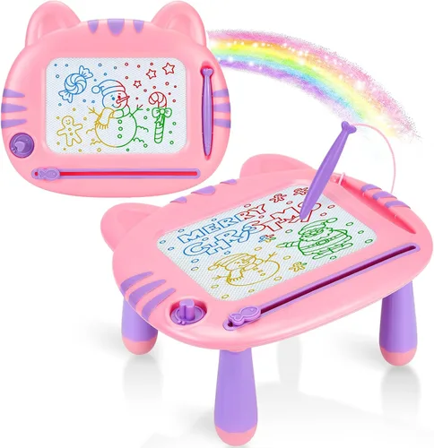 Vista 11 de Juguetes para niños pequeños, tablero de dibujo magnético, sin BPA, sin ftalatos, sin PVC, juguetes de bocetos para niños de 3, 4 y 5 años, regalo