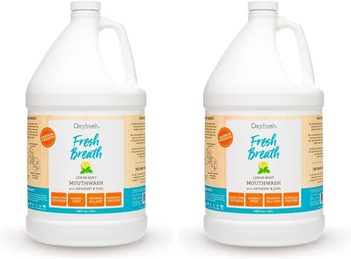 Vista 13 de Premium Oxyfresh - Enjuague bucal de menta y limón - Enjuague bucal para el mal aliento - Enjuague bucal sin SLS y flúor - Sin alcohol, enjuague