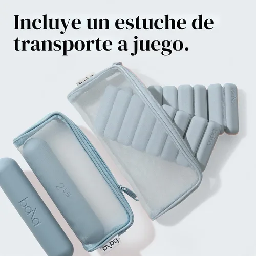 Vista 5 de Bangles - Juego de 2 mancuernas para muñeca y tobillo de 2 libras y barras