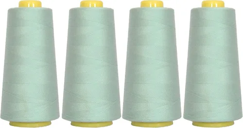 Vista 20 de Threadart Hilo Serger - Costura Poliéster - 2750 Yard Cono 40/2 - Aguamarina Polyester serger thread for overlock sewing, seams and garment