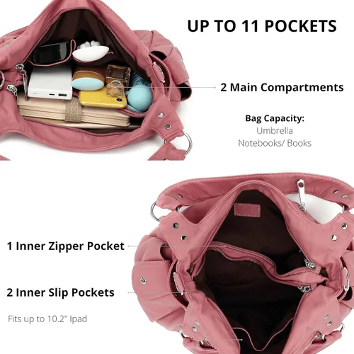 Vista 4 de Scarleton Bolso de mano para mujer, monederos para mujer, bolsos de hombro para mujer, H1292