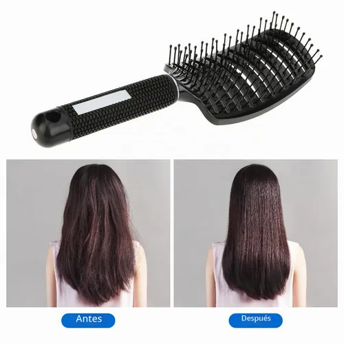Vista 4 de Eyxformula Cepillos curvados ventilados para el cabello de secado rápido, 2 2 piezas blanco y negro