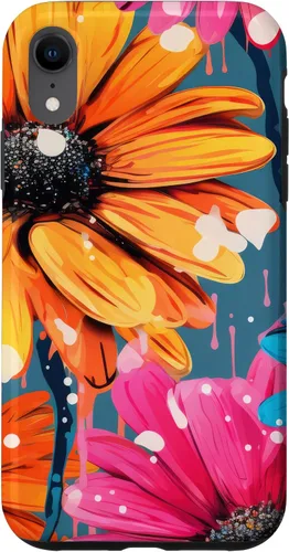 Vista 25 de Drip Gerbera Daisies Case for iPhone 17