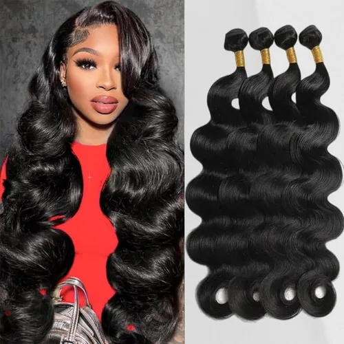 Vista 7 de Extensiones de cabello humano ondulado con cierre, cabello humano brasileño 10A, 3 paquetes con cierre de encaje HD 4x4, parte libre, cabello virgen
