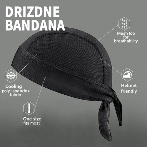 Vista 3 de DANLCUPL DOO Rags Dew Rag Skull Cap Pirate Hat Cooling Head Wrap Bandana Casco Liner para Hombres Ciclismo Motocicleta