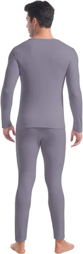 Vista 9 de CL convallaria Long Johns Ropa Interior Térmica para Hombres con Forro Polar Suave Capa Base para Clima Frío Conjunto de Regalo Superior e Inferior