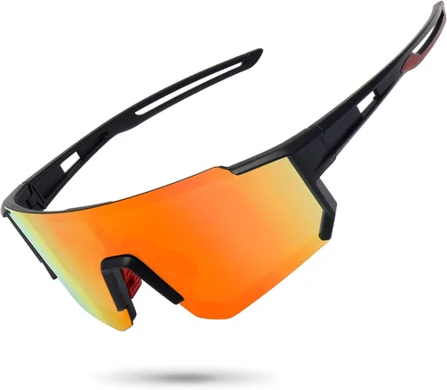 Vista 51 de STORYCOAST Lentes de sol deportivos polarizados para hombres y mujeres, para conducir, pesca, ciclismo, bicicleta de montaña, protección UV400