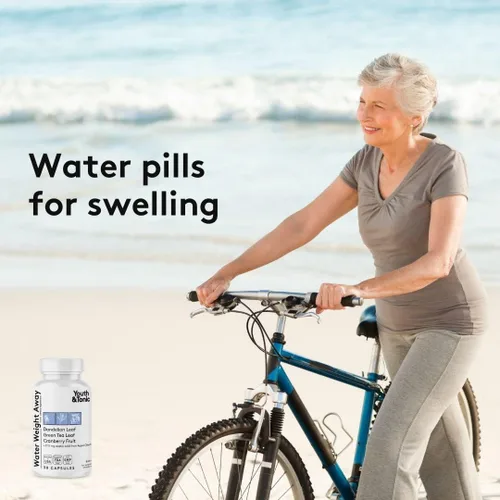 Vista 4 de Youth & Tonic Pastillas diarias de peso de agua y suplementos de apoyo para la presión arterial/diuréticos naturales para retención de agua