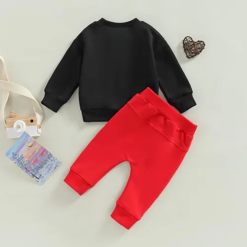 Vista 31 de Mameluco de manga larga con estampado de corazón para el día de San Valentín, recién nacido, para bebés, niños y niñas