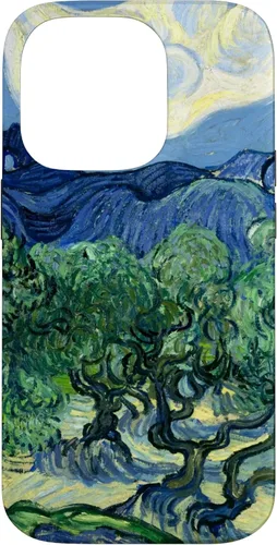 Vista 17 de Van Gogh Olivos con Alpilles Painting Famous Art Funda para iPhone 17