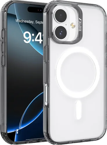 Vista 11 de RAPTIC Shield para iPhone 13 Pro, funda protectora transparente a prueba de golpes, prueba de caídas militares de 10 pies, marco de aluminio