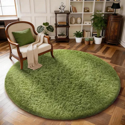 Vista 108 de Ophanie - Alfombras para sala de estar, antideslizante y suave, de felpa grandes y peludas para dormitorio, peludas para niños y niñas, decoración