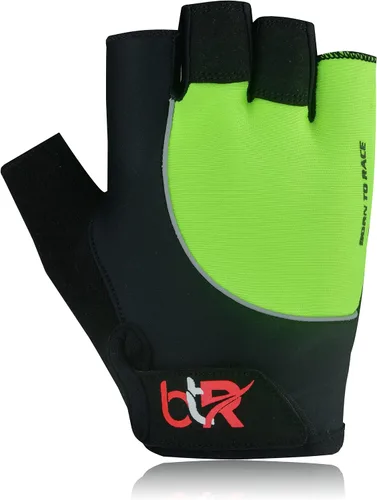 Vista 4 de Guantes de ciclismo de gel acolchados de medio dedo guantes de silicona impresión transpirable peso ligero bicicleta entrenamiento ciclismo guantes