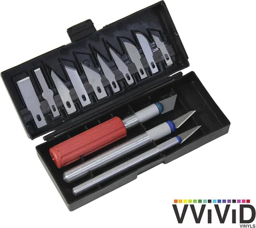 Vista 2 de VViViD Paquete completo de herramientas de deshierbe de vinilo y aplicación que incluye herramientas de deshierbe, kit de cuchillas múltiples