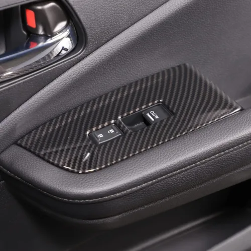 Vista 9 de Cubierta del panel del interruptor de elevación de ventana para Honda Pilot 2016-2022, accesorios para controlador de ventana, marco de puerta