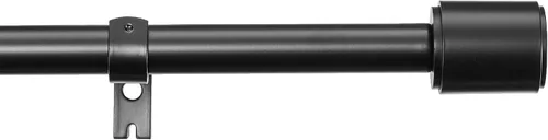 Vista 8 de Amazon Basics Barras de cortina dobles ajustables de 1 pulgada para ventanas, remates de tapón, 72 a 144 pulgadas, color negro