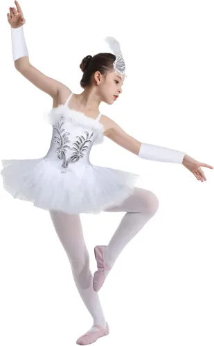 Vista 3 de Vestido de tutú de ballet con lentejuelas para niñas y niñas