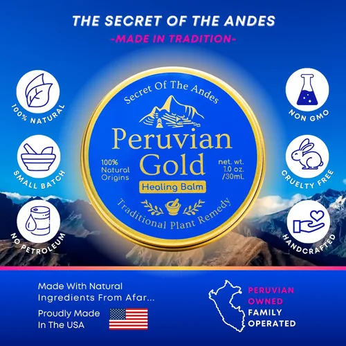 Vista 7 de Llama Mama Peruvian Gold Bálsamo curativo orgánico multiusos cicatrices, eczema, crema hidratante facial, piel seca, cabello, quemaduras solares