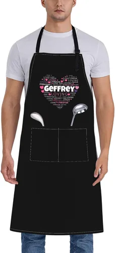 Vista 17 de Delantal unisex con babero ajustable personalizado para hombres y mujeres, delantales de cocina personalizados para fotos, 33 x 28 pulgadas