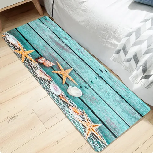 Vista 11 de LYFANS Alfombras de baño de espuma de esponja absorbente suave para baño y cocina (30 x 17 pulgadas), tapete de franela antideslizante brillante