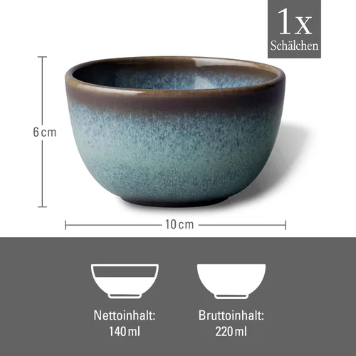 Vista 3 de like. by Villeroy & Boch Cuenco de inmersión Lave glacé, 3.9 x 3.9 x 2.4 in
