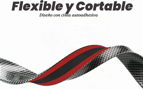 Vista 8 de TuTuYa Juego Universal de Alerón de Maletero de Fibra de Carbono, Kit de Alerón de Labio, 1.5m/4.92ft Alerón Universal para Coche, Barra de Alerón