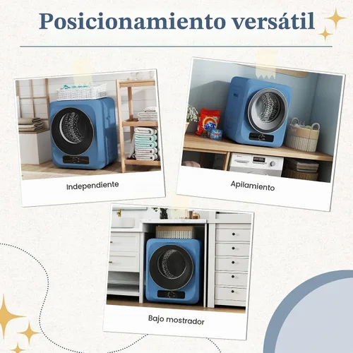 Vista 9 de Auertech Combo de Lavadora y Secadora Portátil, Máquina Lavadora de Doble Tina de 28 Libras, Secadora de Ropa Compacta de 1.5 Pies Cúbicos, Conjunto