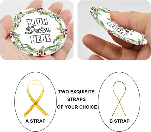 Vista 7 de Adornos de Navidad personalizados, colgante de cerámica personalizado con foto, texto/imagen, adorno colgante personalizado para parejas, niños
