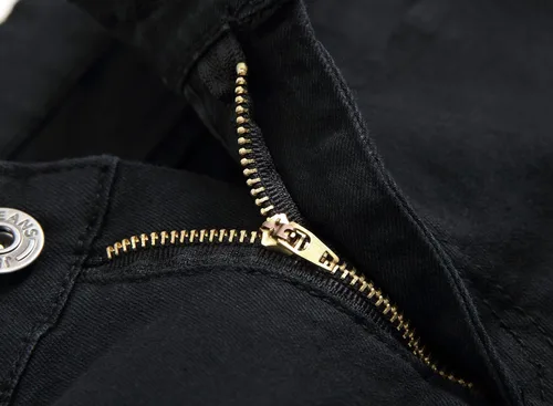 Vista 6 de Pantalón de jean elastizado, ajustado, moderno, para hombre.
