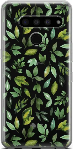 Vista 7 de Mertak Clear Phone Case Compatible with LG Stylo 6 5 4 K61 K51S K41S K30 K20 Q70 Q60 Slim Lightweight Design Cover Tropical Abstract Girls Flamingo
