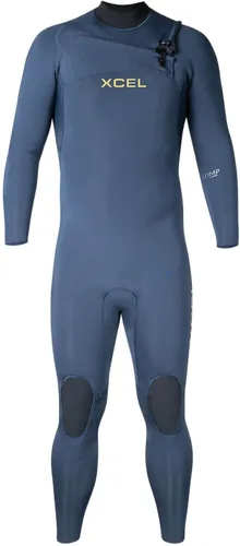 Vista 2 de XCEL Traje de neopreno Comp con cremallera en el pecho de 4/0.118 in para hombre, color negro, nuevo felpa Thermo LITE infrarrojo del pecho a