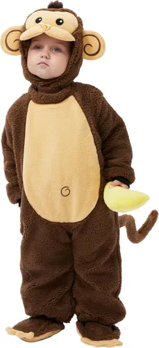 Vista 3 de Spooktacular Creations Halloween Monkey Costume Toddler, Kids Monkey Costume for Baby Halloween Animal Dress Up Party