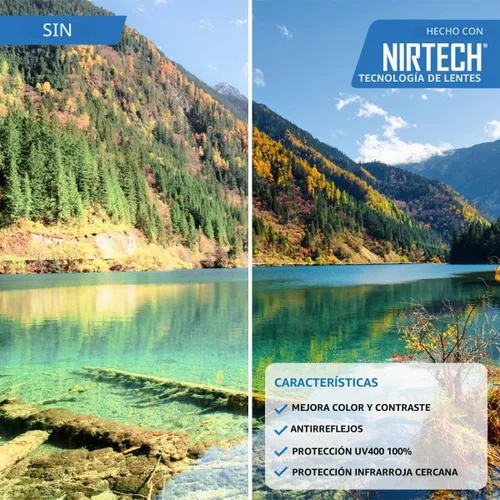 Vista 4 de NINES Lentes de sol polarizados FORK, NIRTECH y UV400, lentes antirreflejos hidrofóbicos. Ideal para pesca y aventuras al aire libre